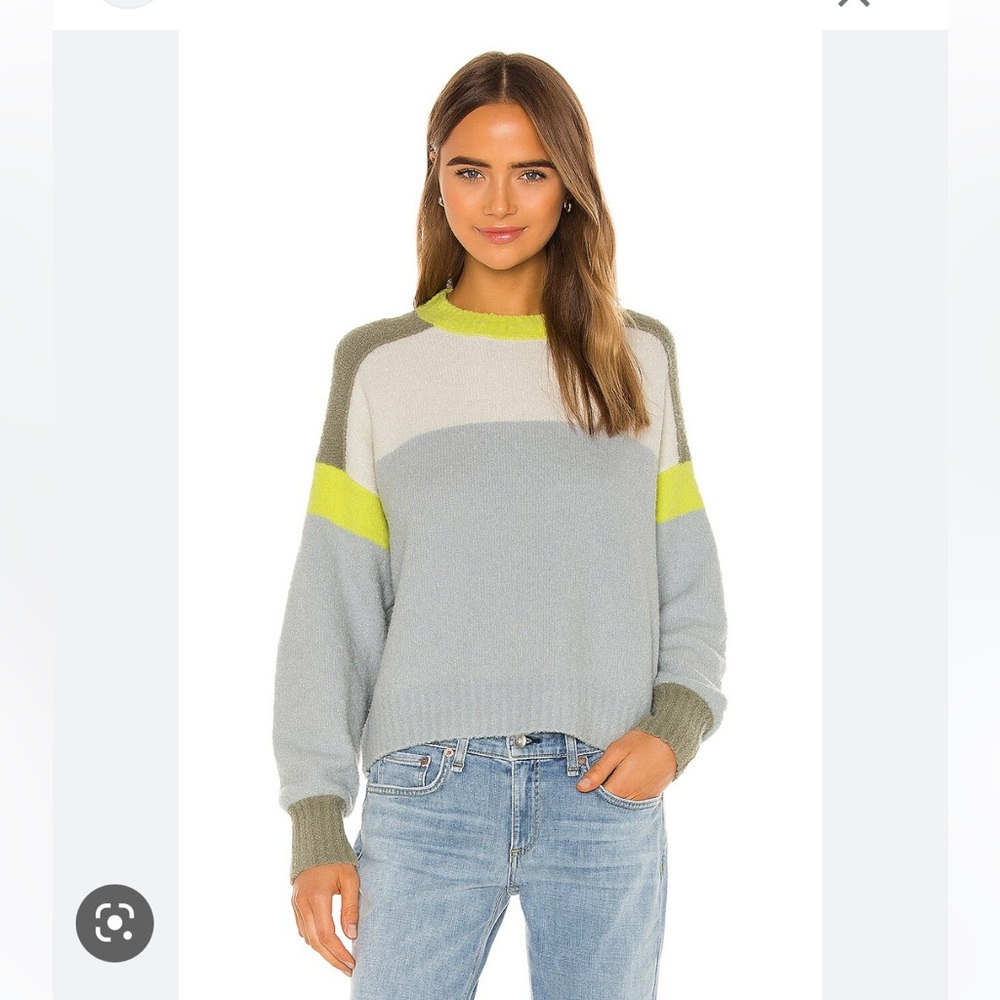 Rag & Bone Lilou Colorblock Crewneck Sweater XXS New